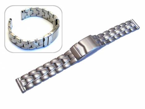Watch band 18mm stainless steel solid partly polished from Eichmueller - Bild vergr��ern 