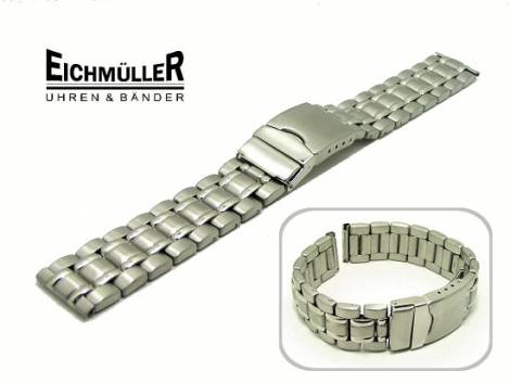 Watch band 18mm stainless steel solid-look elegant design from Eichmueller - Bild vergrern 