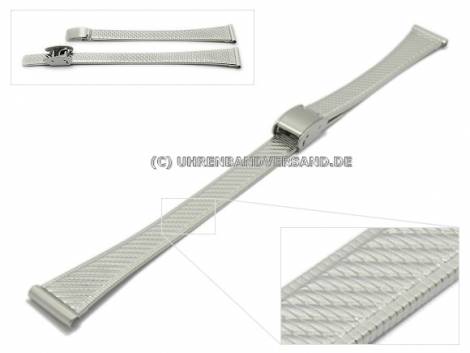 Watch strap 12mm stainless steel polished with slide clasp - Bild vergr��ern 
