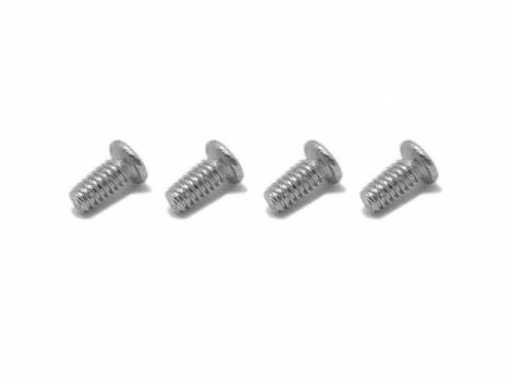 4 pieces stainless steel screws silver for leather straps suitable for screwed lug ends like Skagen, Bering watches etc. - Bild vergr��ern 