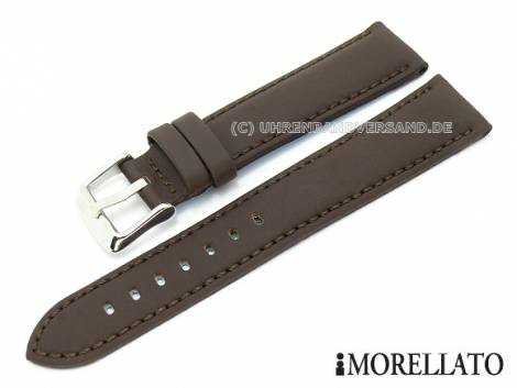 Watch band -Walking- 18mm dark brown waterproof by MORELLATO (width of buckle 16 mm) - Bild vergr��ern 