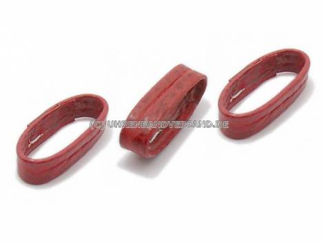 Replacement loops- SET 3 pieces 18mm red genuine shark for leather watch bands - Bild vergr��ern 