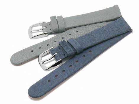 EASY-CHANGE watch strap set 2pcs ZERMATT DUO MIX 2 14mm grey-blue leather by MEYHOFER EASY-CLICK - Bild vergr��ern 