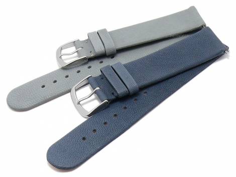 EASY-CHANGE watch strap set 2pcs ZERMATT DUO MIX 2 18mm grey-blue leather by MEYHOFER EASY-CLICK - Bild vergrern 