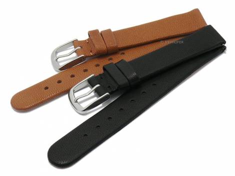 EASY-CHANGE watch strap set 2pcs ZERMATT DUO MIX 1 14mm light brown-black leather by MEYHOFER EASY-CLICK - Bild vergr��ern 