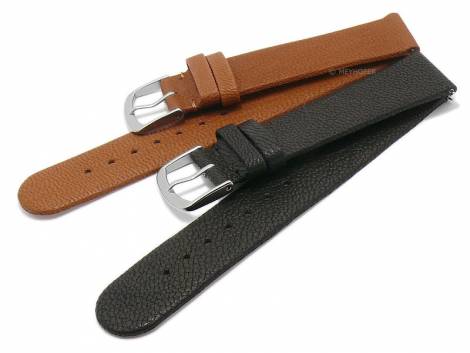 EASY-CHANGE watch strap set 2pcs ZERMATT DUO MIX 1 18mm light brown-black leather by MEYHOFER EASY-CLICK - Bild vergrern 