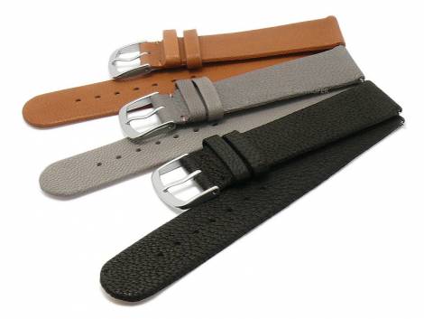 EASY-CHANGE watch strap set 3pcs ZERMATT TRIO 18mm light brown-grey-black leather by MEYHOFER EASY-CLICK - Bild vergr��ern 