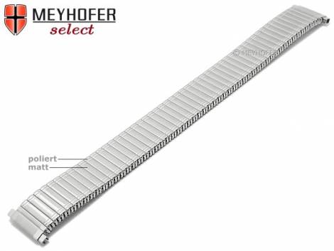 Watch band -Ellmau- 14-16mm stainless steel expansion band with telescopic end partly polished by MEYHOFER - Bild vergr��ern 