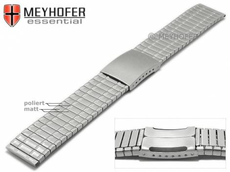Watch band -Toyama- 20mm stainless steel expansion band partly polished by MEYHOFER - Bild vergr��ern 