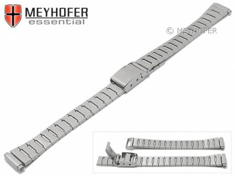 Watch strap -Dillingham- 10-12mm stainless steel matt with telescopic ends by MEYHOFER - Bild vergr��ern 