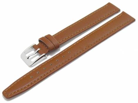 Watch strap XL -Passau- 12mm light brown leather MADE IN GERMANY by Meyhofer optional with Easy-Click (buckle 12 mm) - Bild vergr��ern 