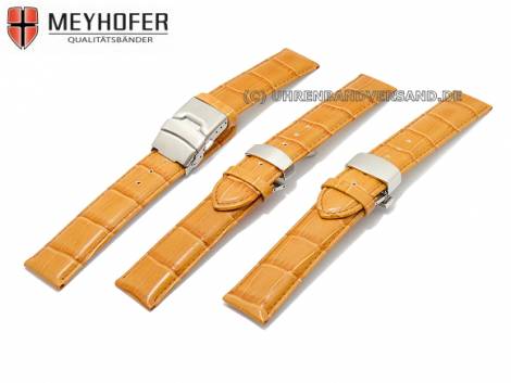 Watch band -Narvik- 19mm brown clasp by MEYHOFER (width of buckle 18 mm) - Bild vergr��ern 