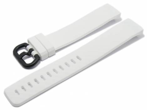 Watch strap white silicone suitable for FITBIT Charge 3 Tracker - Bild vergr��ern 