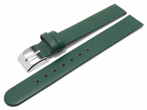 Watch strap 12mm green calf�s leather special lug ends for screwed casings (width of buckle 12 mm) - Bild vergr��ern 