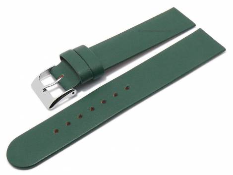 Watch strap 22mm green calf�s leather special lug ends for screwed casings (width of buckle 22 mm) - Bild vergr��ern 