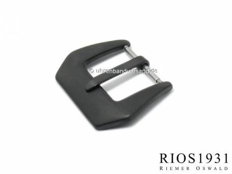 Large Buckle -Canada- (RiBD-1131) 24mm black stainless steel matt PAN style - Bild vergr��ern 
