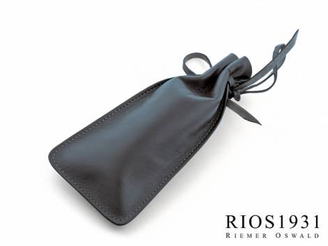 Watch case -Leonardo- anthracite genuine lamb leather for 1 watch by RIOS - Bild vergrern 