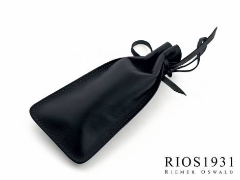 Watch case -Leonardo- black genuine lamb leather for 1 watch by RIOS - Bild vergrern 