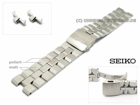 Replacement watch strap SEIKO stainless steel solid curved ends for SPB001J1 etc. - Bild vergr��ern 