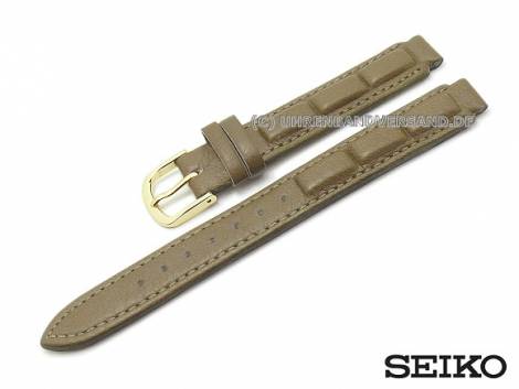 Replacement watch strap SEIKO 09mm olive leather special lug ends for SCB884 - Bild vergrern 