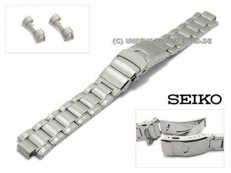 Replacement watch strap SEIKO 20mm stainless steel with diver extension for SNE107P1, SBDJ001 - Bild vergr��ern 