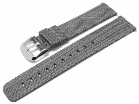 Watch strap 20mm grey nylon easy change spring bars for Samsung Galaxy Watch/Gear a.o. watches - Bild vergr��ern 
