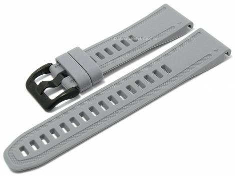 Watch strap 20mm grey silicone with Easy/Quick-Fit function suitable for GARMIN Fenix 7S etc. - Bild vergr��ern 