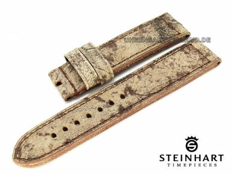 Watch strap STEINHART 22mm beige/brown vintage look (width of buckle 22 mm) - Bild vergr��ern 