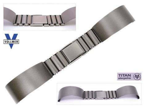Watch band titanium 14mm half bangle matt slide clasp from Vollmer - Bild vergr��ern 