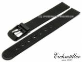 Watch strap 14mm black stainless steel mesh polished fine structure with buckle by BandOh