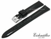 Watch strap 14mm EASY-CLICK black patent leather fashion by BandOh (width of buckle 12 mm)