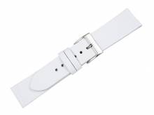 Uhrenarmband XS 18mm weiß Ziegenleder genarbt ohne Naht von PEBRO Premium Made in EU (Schließenanstoß 16 mm)