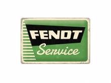 Deko-Blechschild / Retro-Reklameschild Fendt - Service grün/schwarz 20 x 30cm von Nostalgic-Art