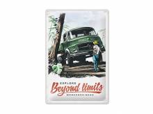 Deko-Blechschild / Retro-Reklameschild Daimler Truck - Beyond limits grün/rot 30 x 20cm von Nostalgic-Art