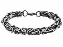Schmuck-Armband Edelstahl massiv anthrazit - Bandlänge ca. 20cm