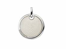 Schmuckanhänger/Halsschmuck Perlmutt mit Zirkonia poliert echt Silber 925 rhodiniert (19 x 19 mm)