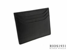 Kartenetui Iwan echt Leder Vintage-Look schwarz von RIOS