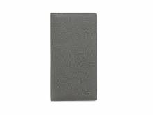 Brieftasche / Kartenetui Turin Rindleder grau RFID Schutz mit Logo von Braun Büffel