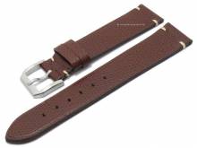 Watch strap New Old Style Buffalo 20mm dark brown genuine buffalo ATELIER FERRER CHANNEL (width of buckle 18 mm)