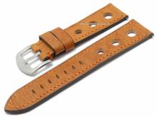 Watch strap Monaco Classic 22mm l.brown antilope EASY-CLICK or. stitch. ATELIER FERRER CHANNEL (width of buckle 20 mm)