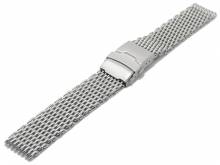 Basic watch strap (Ackmb118) 18mm mesh robust structure with security clasp