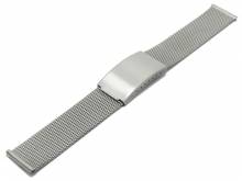 Watch strap Filderstadt 19mm stainless steel mesh light structure satined with clasp by VOLLMER