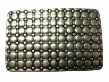 Gürtelschließe Metall altsilberfarben Mosaik-Motiv passend für Gürtelbreite 40 mm