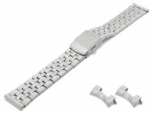 Watch strap (BrMA2104) 18mm stainless steel folded partly polished with multiple ends curved & straight by BEAR