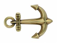 Gürtelschließe Metall goldfarben Motiv Anker Antik-Look passend für Gürtelbreite 40 mm