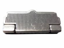 Gürtel-Clip Metall silberfarben-schwarz passend für Gürtelbreite 40mm