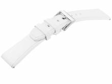 Watch strap Rubber FKM 20mm white caoutchouc with easy click by STAILER (width of buckle 18 mm)