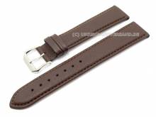 ABVERKAUF: Uhrenarmband XL 16mm dunkelbraun genarbte Oberfläche (Schließenanstoß 14 mm)