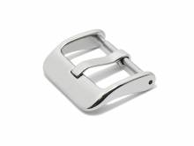 Breitdornschließe (CsBD-1017) 18mm Edelstahl poliert für Uhrbänder aus Leder, Silikon & mehr