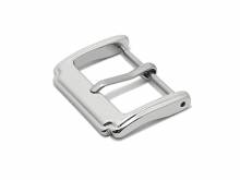 Dornschließe (CsDS-1018) 18mm Edelstahl poliert für Uhrenarmbänder aus Leder, Silikon & mehr